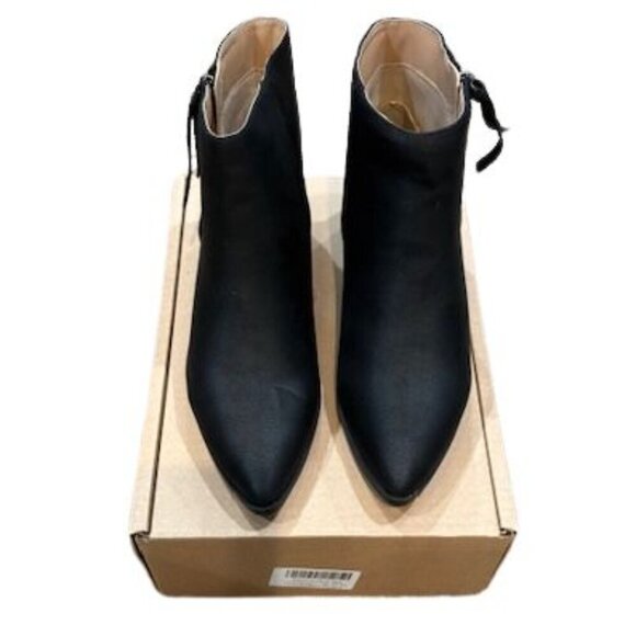Journee Collection “Sadiya” Faux Suede Pointed Toe Booties in Black – Size 8.5 - Picture 5 of 8